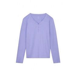 Camiseta manga corta algodón perchado lila