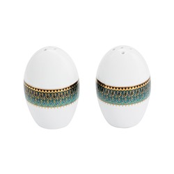 Сервиз обеденный, 6 перс, 27 пр, фарфор P, бело-зеленый, Орнамент, Bukhara, 61165