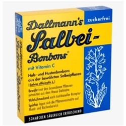 Salbei-Bonbons zuckerfreie Hals- und Hustenbonbons (20 Stück), 37 g