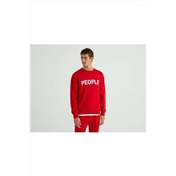United Colors of Benetton Benetton Erkek Mix Slogan Yazılı Kazak 122A1394K101W-911