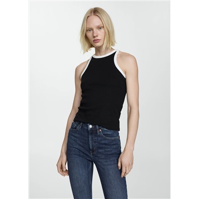 Jeans skinny tiro alto