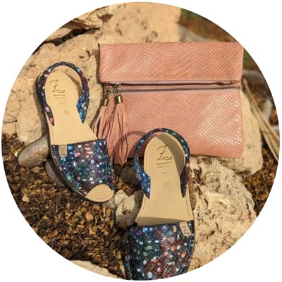 AB.Zapatos · 320-95 · azul+AB.Z · Pelle · 22-07 CERPIENTE (280) MAQUILLAJE АКЦИЯ