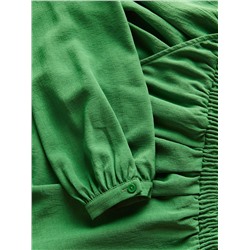 Bluse mit Ausschnitt mit Wickeloptik