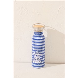 Botella Garfield azul rayas