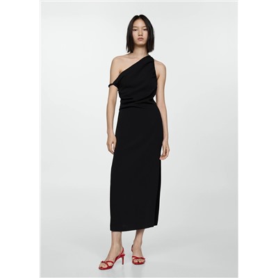 Vestido escote asimétrico