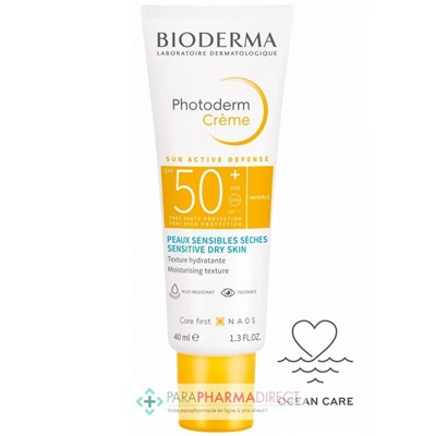 Bioderma Photoderm Crème - SPF50+ - Fini Invisible - Peaux Sensibles Sèches 40 ml