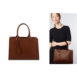 Bolso de piel Pure Marrón