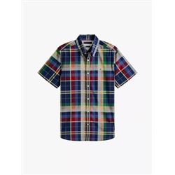 Regular Fit Plaid Print All-Day Shirt