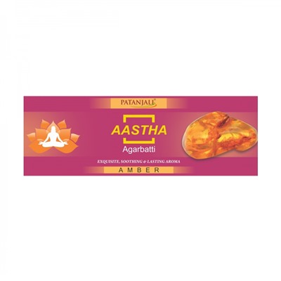 PATANJALI Aastha Agarbatti Amber Благовоние Амбра 25г
