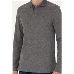 Erkek Gri Melanj Sweatshirt