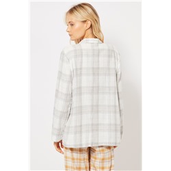 Camisa Gris y beige