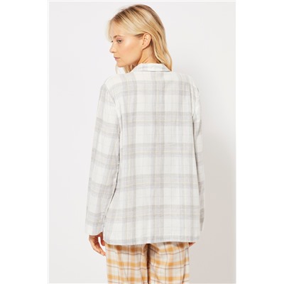 Camisa Gris y beige
