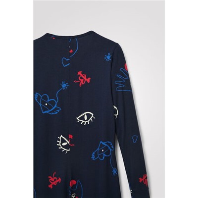 Mono pijama estampado