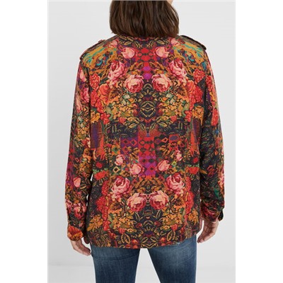 Parka recta floral