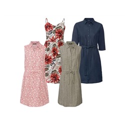 ESMARA® Kleid Damen, luftig leichte Qualität