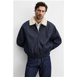 CAZADORA DENIM COMBINADA