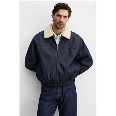 CAZADORA DENIM COMBINADA
