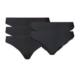 ESMARA® Lingerie ESMARA® Lasercut-Strings Damen, 5 Stück, ohne störende Nähte, mit Elasthan