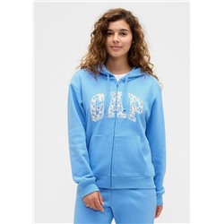 Relaxed Gap Logo Zip Hoodie