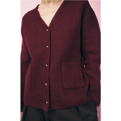 PLAIN KNIT CARDIGAN