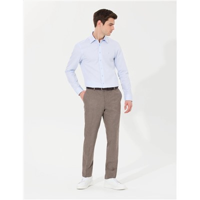 Açık Mavi Slim Fit Uzun Kollu Gömlek