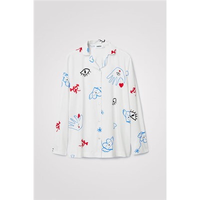 Camisa pijama corazones