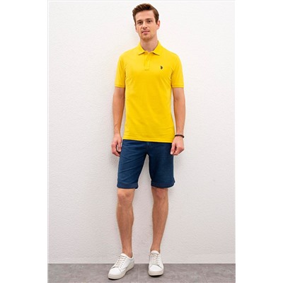 Erkek Safran Basic Polo Yaka Tişört