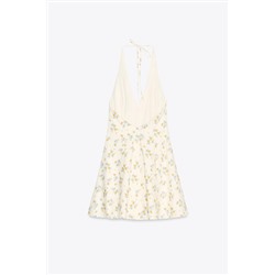 FLORAL PRINT POPLIN DRESS