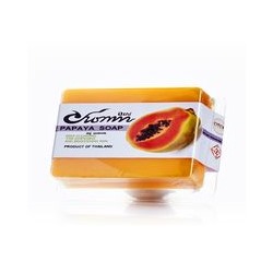 Тайское мыло с папайей  50 гр / Papaya whitening and brightening deep cleansing soap