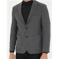 Füme Slim Fit Ceket