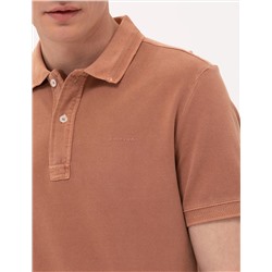Kahverengi Slim Fit Polo Yaka Tişört