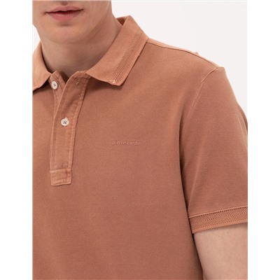 Kahverengi Slim Fit Polo Yaka Tişört
