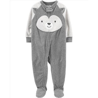 1-Piece Monster Fleece Footie PJs