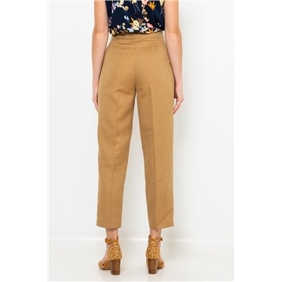 Pantalón de lino Camel