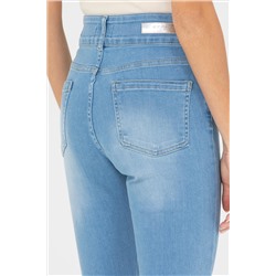 Kadın Mavi Slim Hight Waist Fit Jean Pantolon
