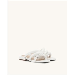 JADA FLAT MULE - WHITE