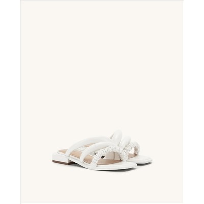 JADA FLAT MULE - WHITE