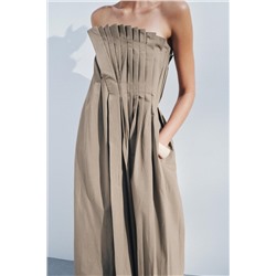 PLEATED WRINKLED DRESS ZW COLLECTION