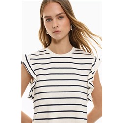 Ruffled T-shirt