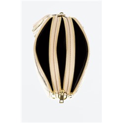 Bandolera de piel Plateado - Firenze Artegiani