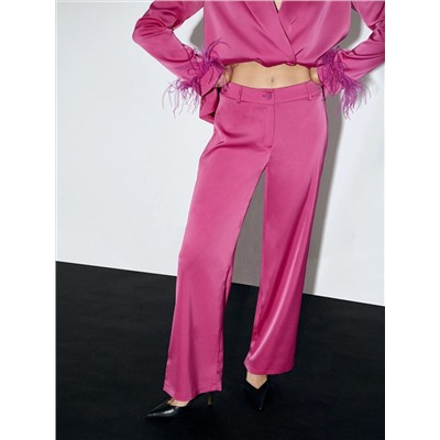 Брюки прямого кроя, D189/fuchsia