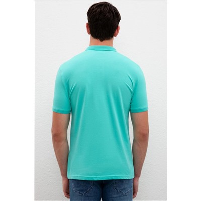 Erkek Mint Basic Polo Yaka Tişört