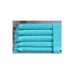 Kayra Export, Peştemal Koyu Mint 45x100 Cm Havlu, Bir Yüzü Havlu Şeklindedir, Küçük Boy Mutfak Havlusu