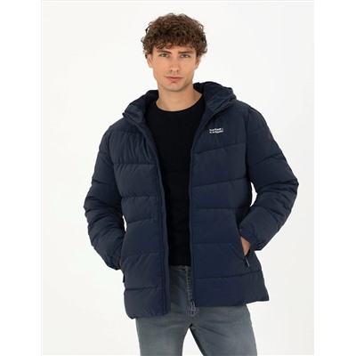 Lacivert Slim Fit Mont