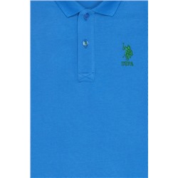 Erkek Çocuk Saks Basic Polo Yaka T-Shirt