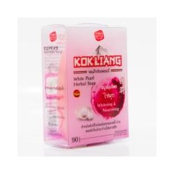 Мыло с травами и жемчужной пудрой White Pearl от Kokliang 90 гр / Kokliang White Pearl Herbal Soap 90gr