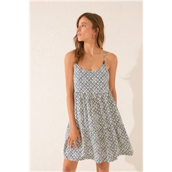 Vestido tirantes estampado sello