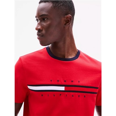 Embroidered Flag Logo T-Shirt