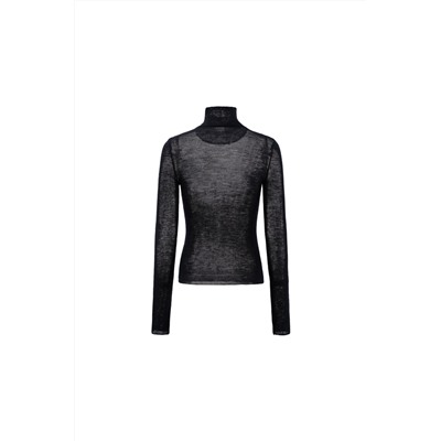 Jersey fino de lana Negro