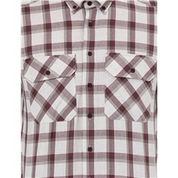 Bordo Comfort Fit Uzun Kollu Gömlek